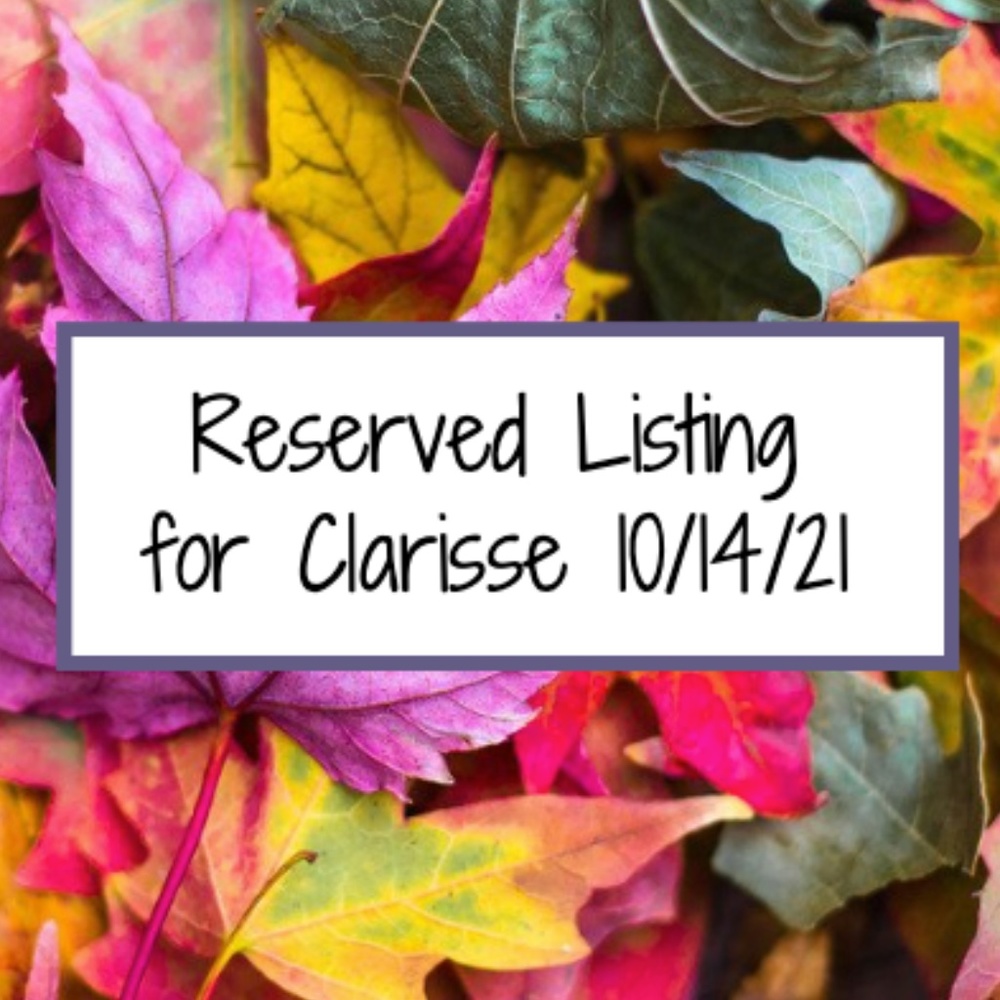 Reserved for Clarisse